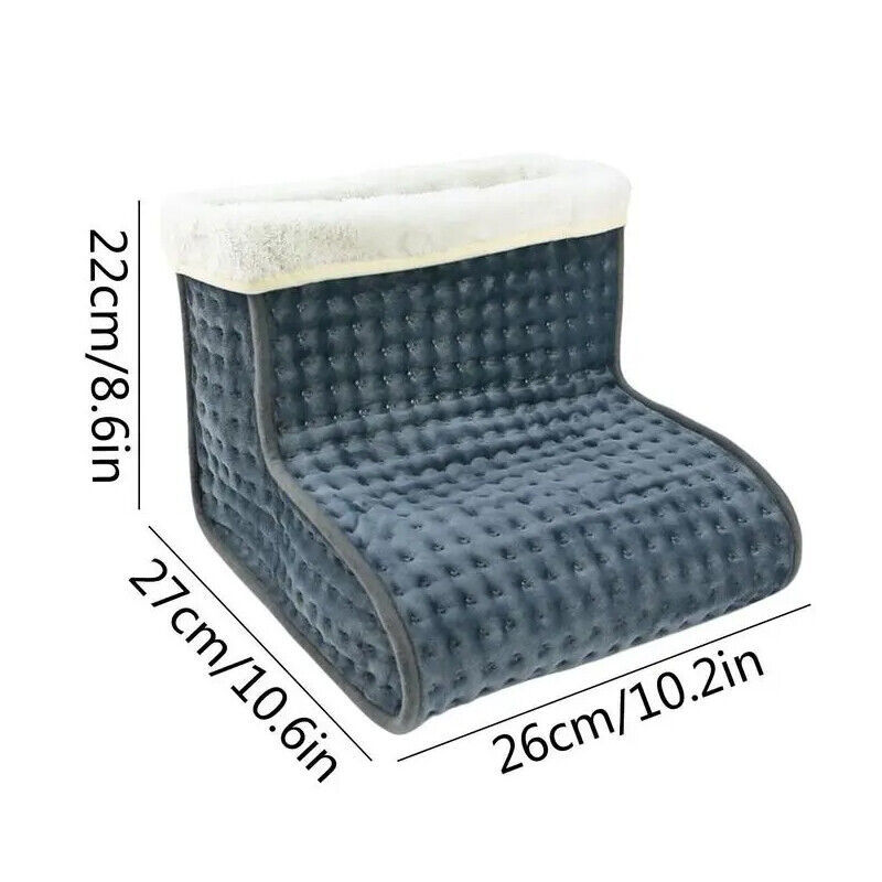 Electric Foot Warmer Heated Feet Slipper Therapeutic Pain Relief Washable Winter